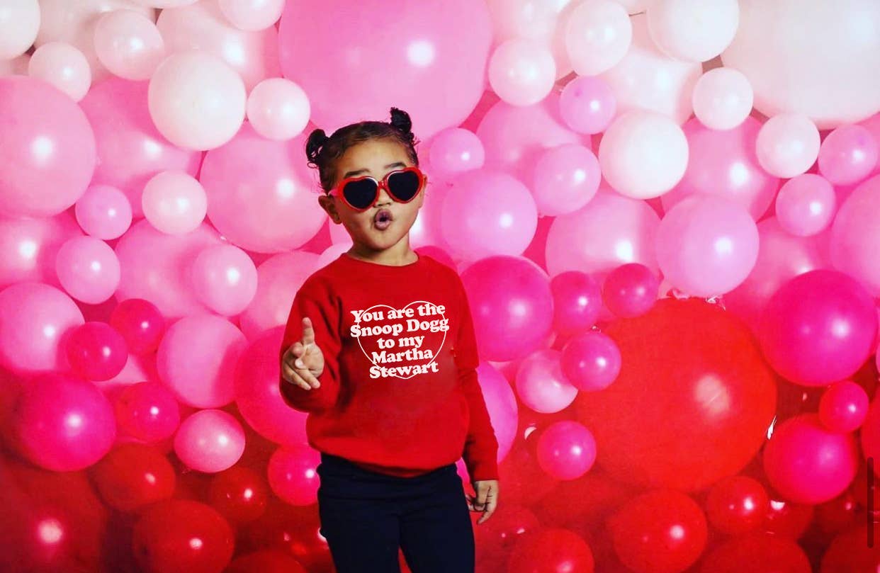Snoop to my Martha © | Kids + Adult Valentines Sweatshirt