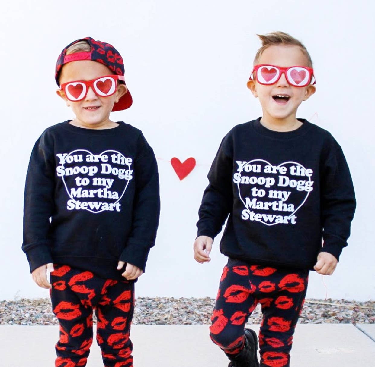 Snoop to my Martha © | Kids + Adult Valentines Sweatshirt