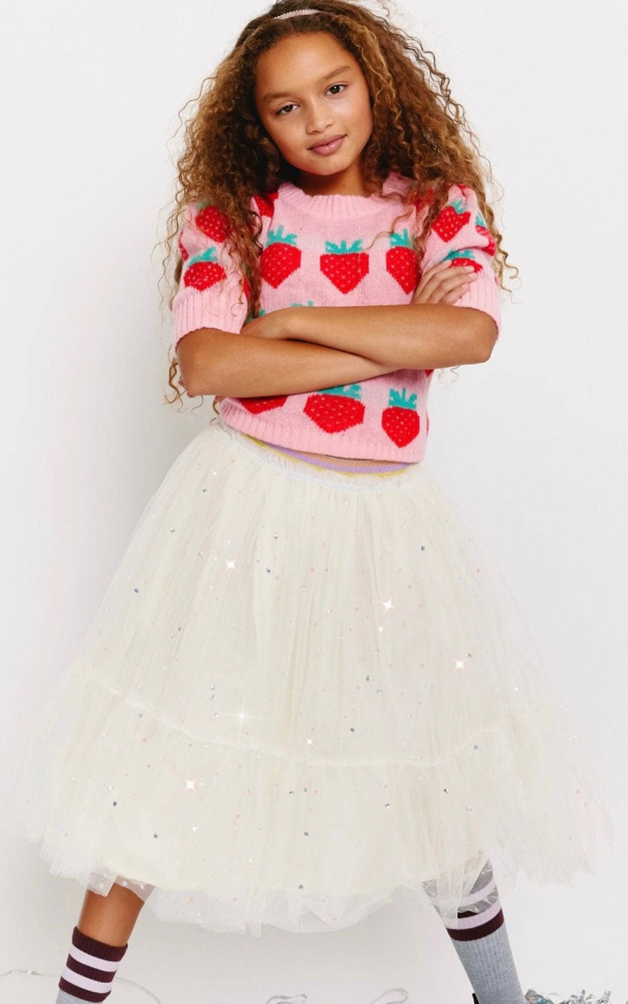 SPIN AND DREAM SPARKLE MIDI SKIRT
