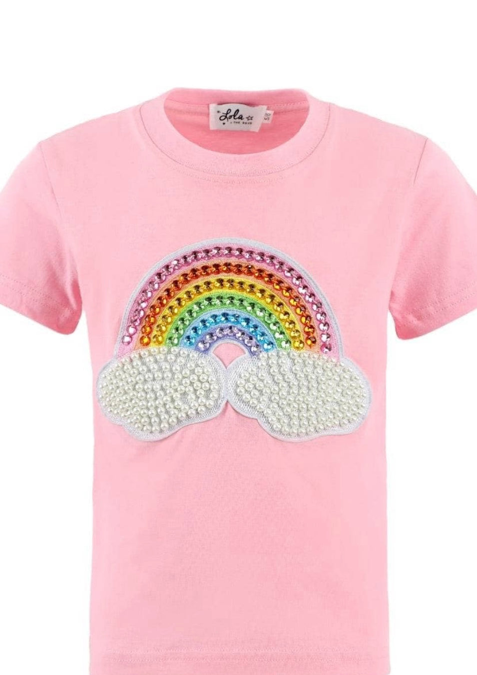 PINK RAINBOW PEARL PATCH T-SHIRT