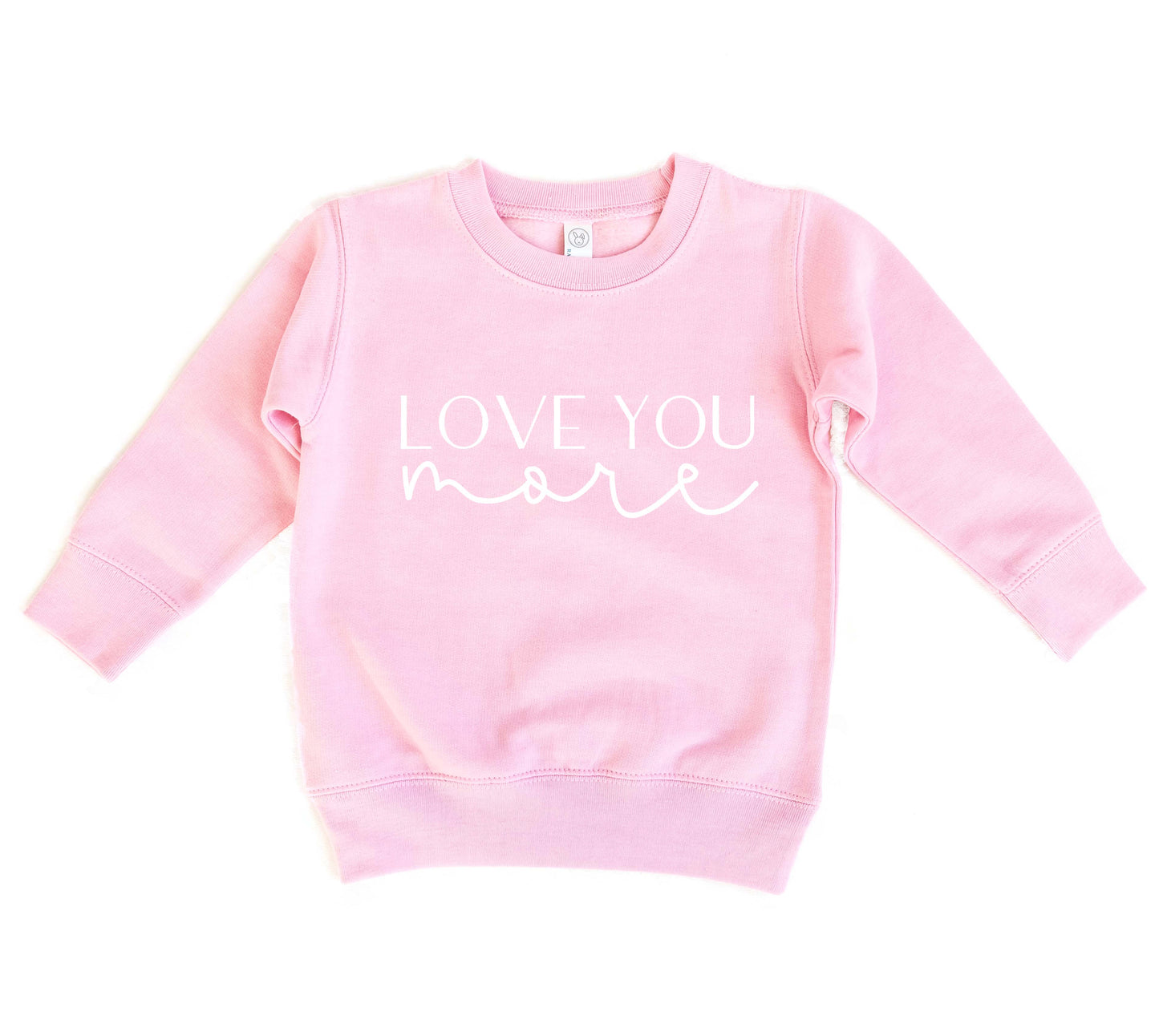 Love You More/Love You Most | Girls Valentines Day Sweatshirt