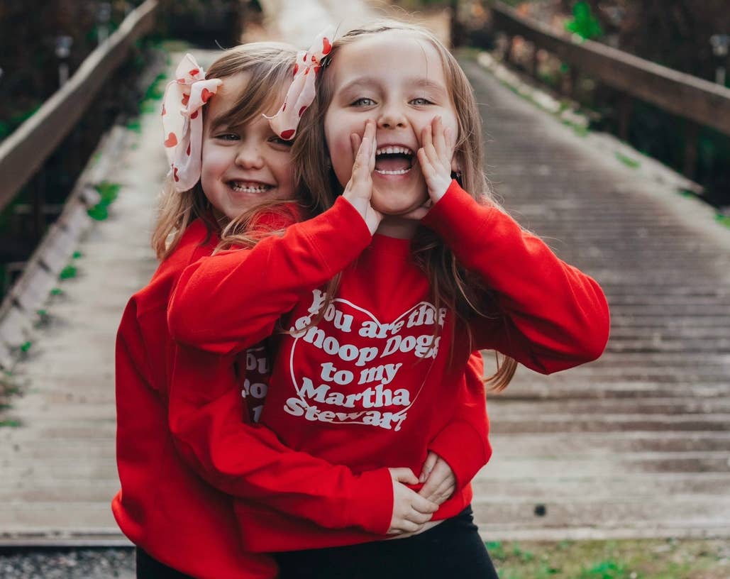Snoop to my Martha © | Kids + Adult Valentines Sweatshirt