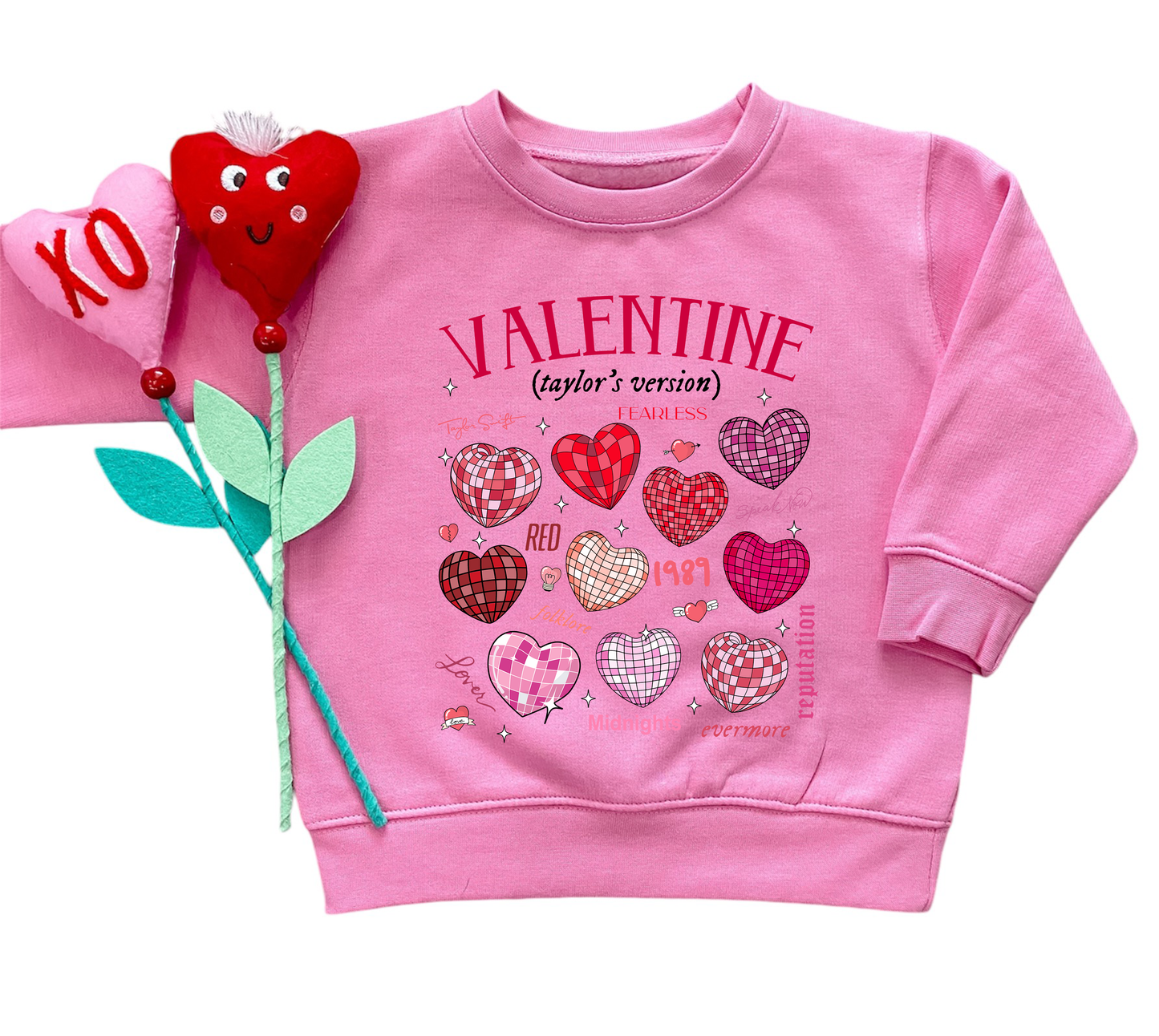 Taylor's Version | Girls Valentines Day Sweatshirt