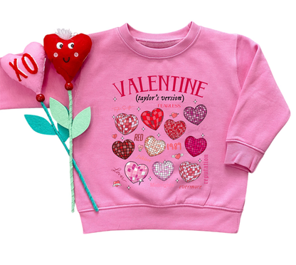 Taylor's Version | Girls Valentines Day Sweatshirt