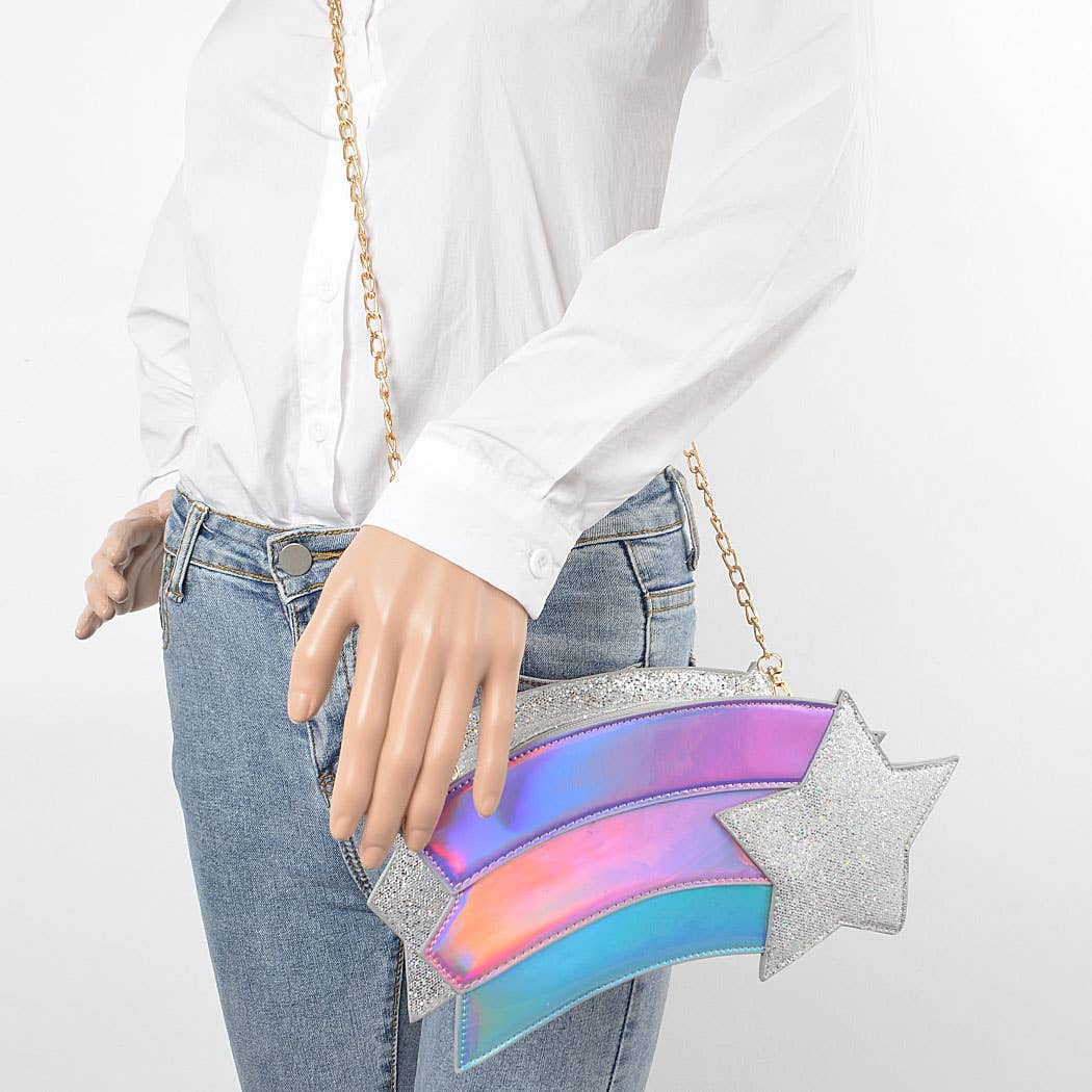 Glitter Star Clutch Purse