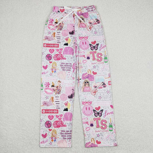 Women’s Pink Singer Bottom Pants Pajamas