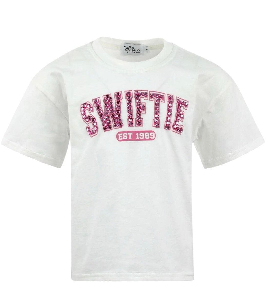 WOMEN'S ROSE CRYSTAL SWIFTIE TEE