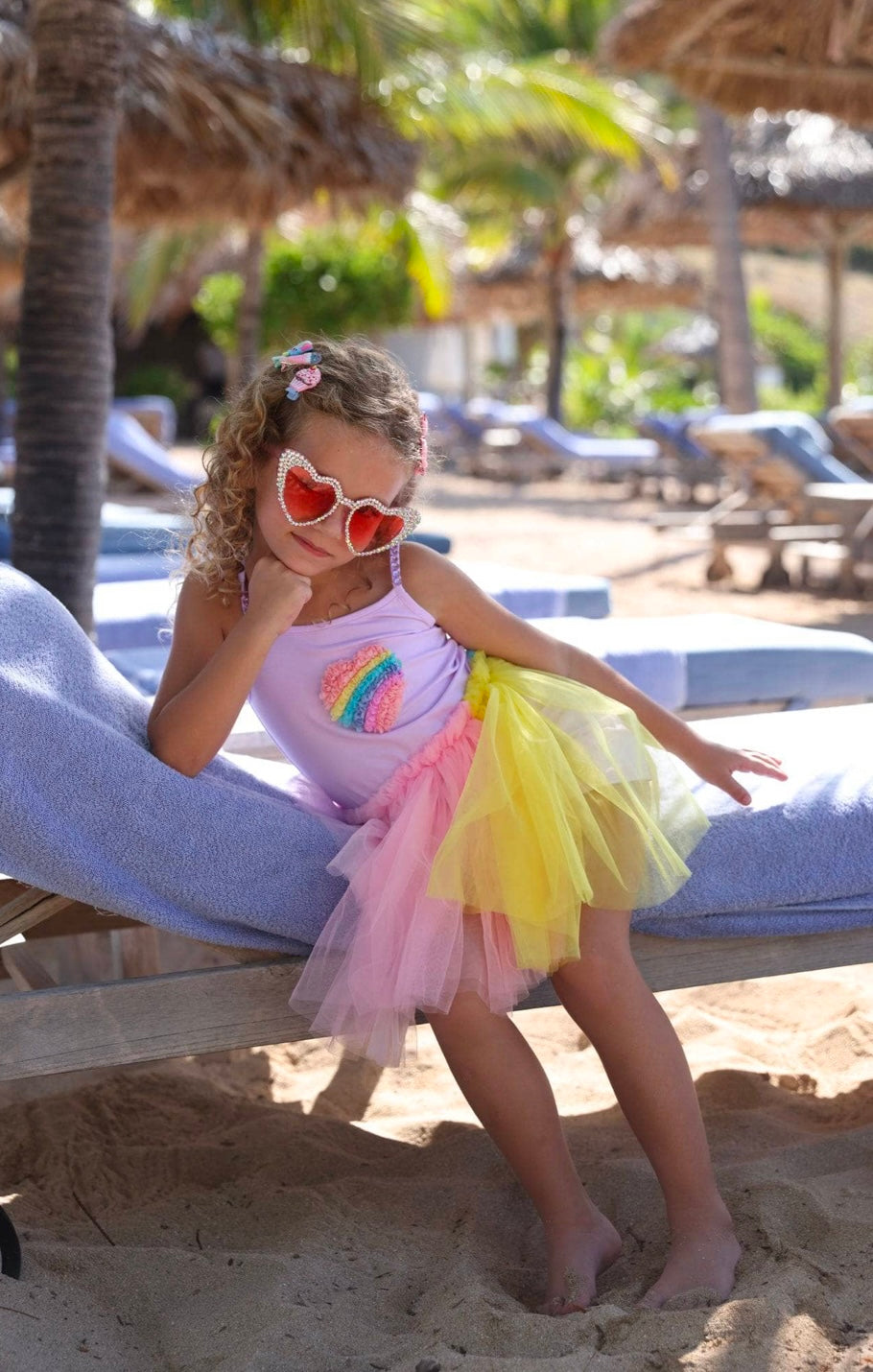RAINBOW HEART TULLE DRESS