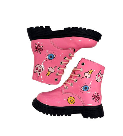 Doodle Combat Boots