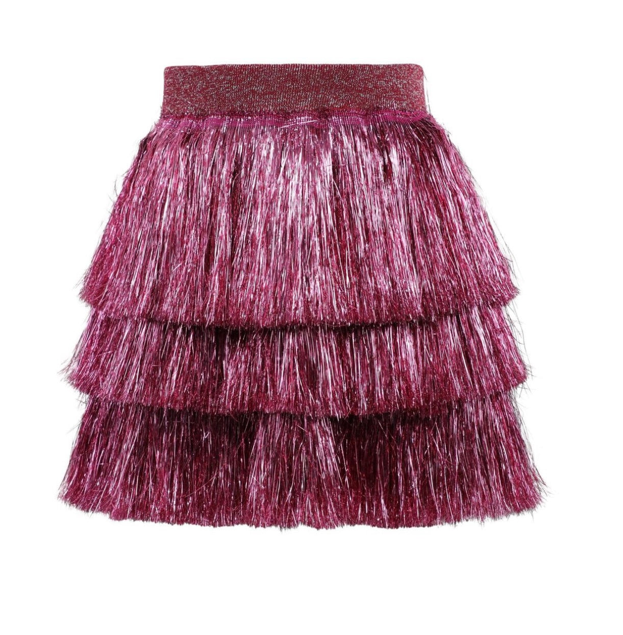 Hot Pink Shimmer Tinsel Party Skirt