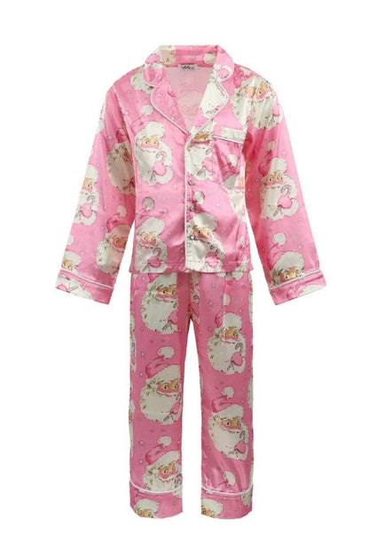 GIRLS SANTA LOVE SILK SET - Lola and the Boys