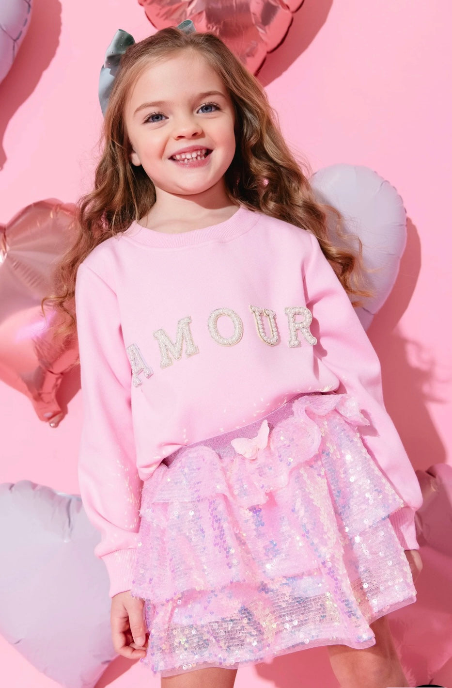 GIRLS AMOUR PEARL SWEATSHIRT