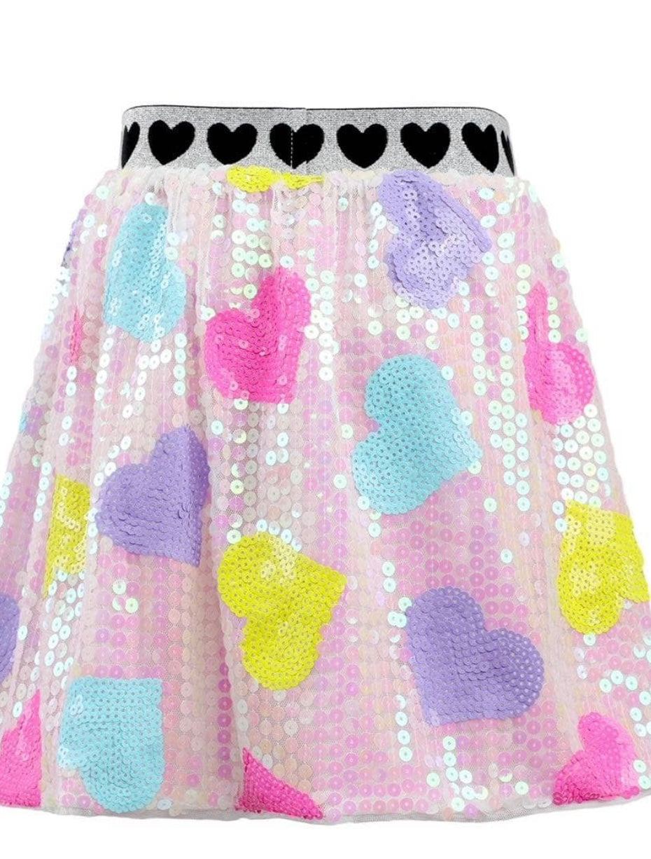 CANDY HEARTS SEQUIN SKIRT