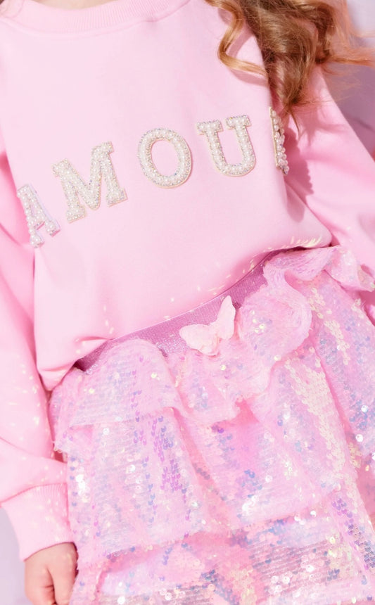 GIRLS AMOUR PEARL SWEATSHIRT