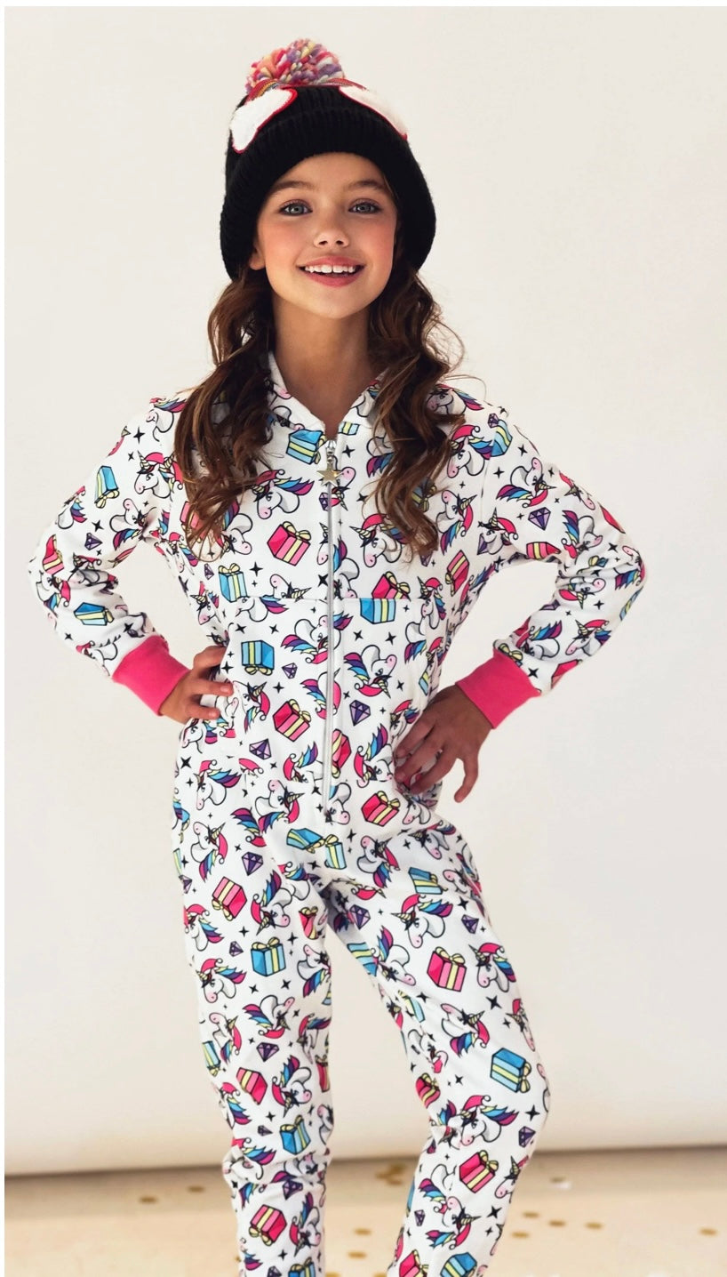 WOMEN'S UNICORN CHRISTMAS ONESIE