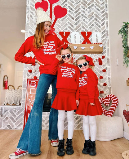 Snoop to my Martha © | Kids + Adult Valentines Sweatshirt